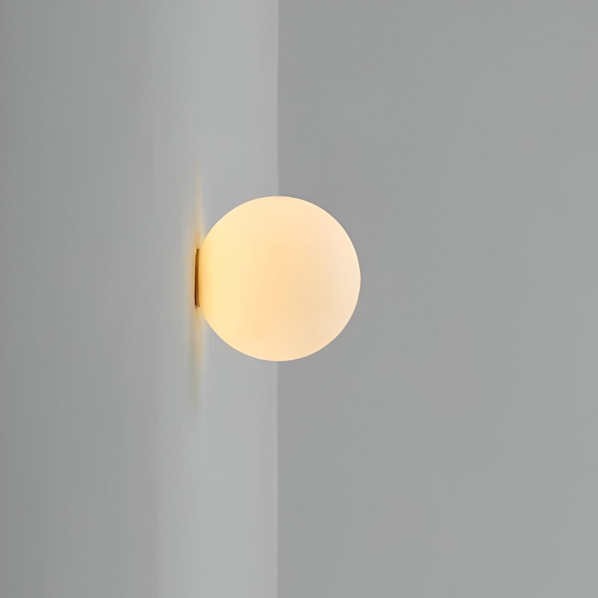 Runde Glas-Wandleuchte mit LED – in 4 Größen