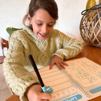 Schreiblern-Set mit Zauberstift – wiederverwendbare Übungshefte für Kinder