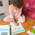 Schreiblern-Set mit Zauberstift – wiederverwendbare Übungshefte für Kinder