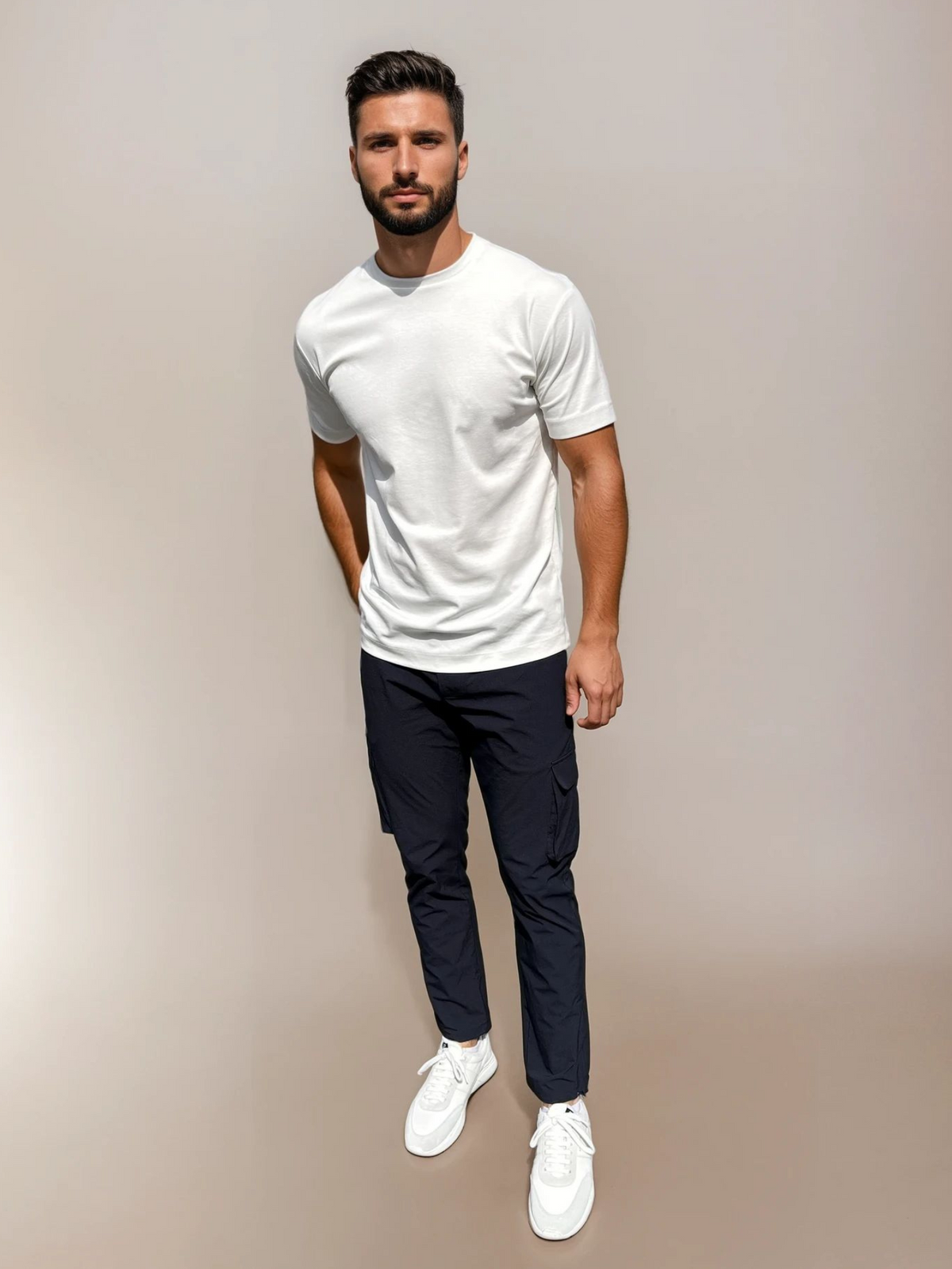 Cargo Tech Trousers - Deep Navy