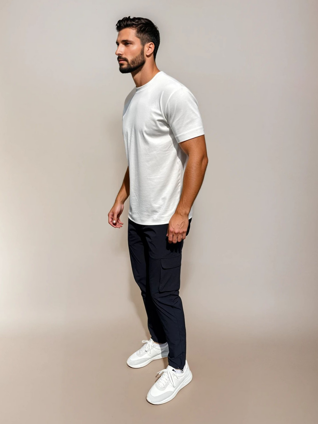 Cargo Tech Trousers - Deep Navy