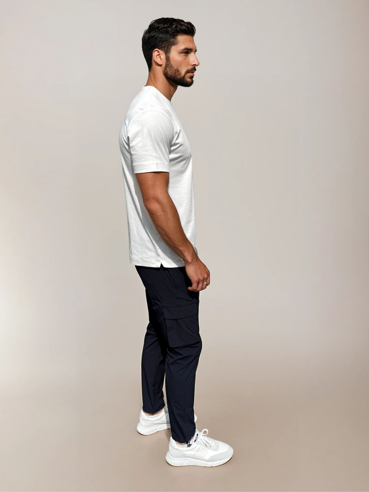 Cargo Tech Trousers - Deep Navy