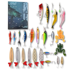 Angel-Adventskalender mit 24 Ködern