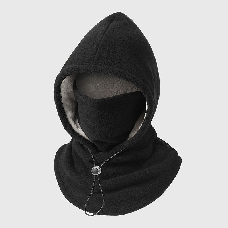 Sturmhaube mit Plüschfutter – Kapuze, Maske und Nackenwärmer in einem