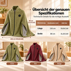Beheizbarer Kuschelschal – Maße 150 × 80 cm und Farben