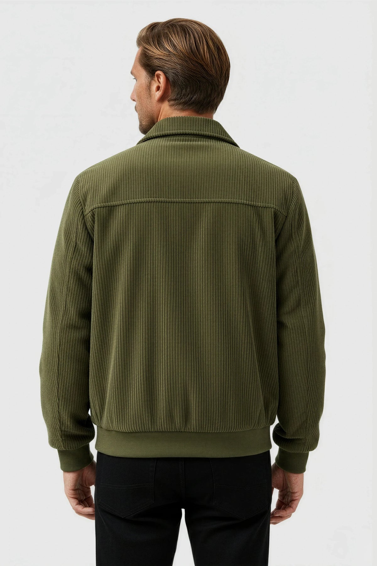 Men's Corduroy Jacket - Army Green