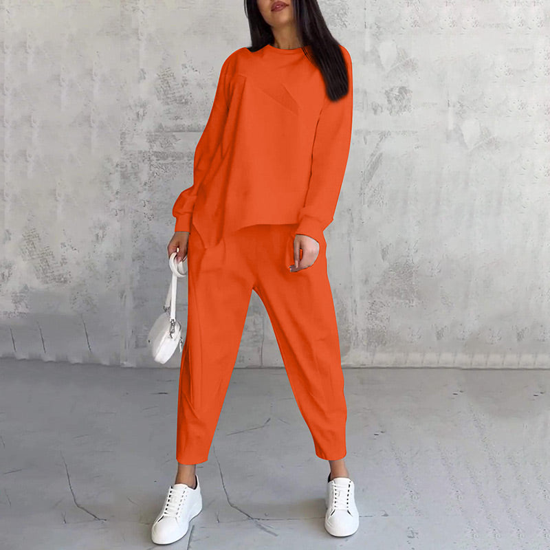 Softday Sweatshirt-Set in Orange