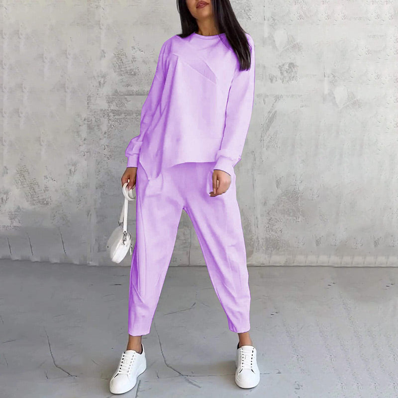 Softday Sweatshirt-Set in Lila
