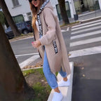 Oversize-Kapuzenmantel mit Fleecefutter – Damen