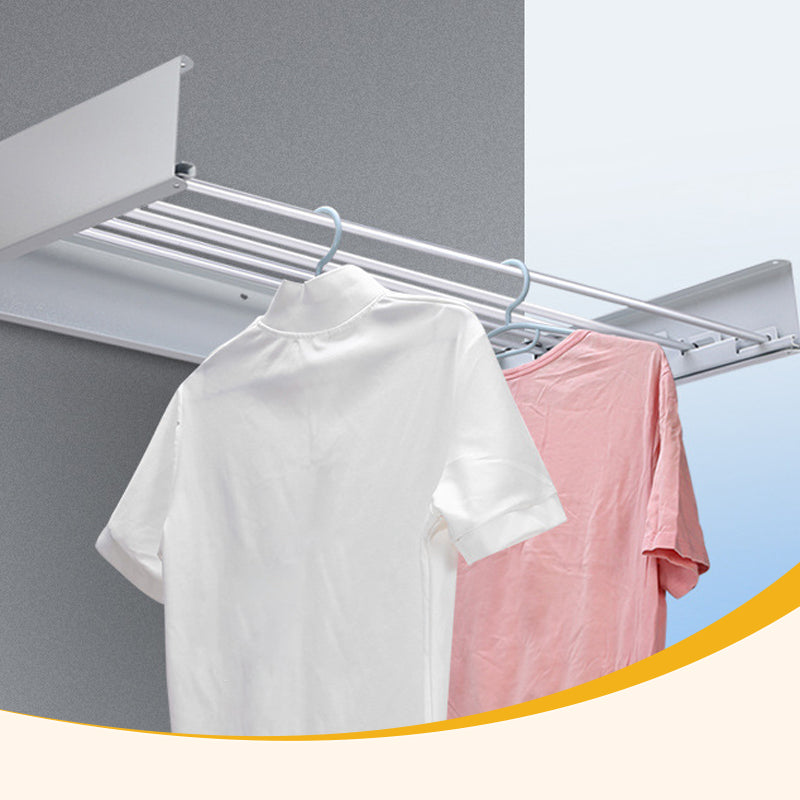 Klappbarer Wand-Wäscheständer aus Aluminium – platzsparend