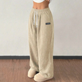 Cordhose mit weitem Bein und Kordelzug – Damen