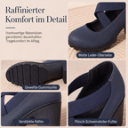 Mary-Jane-Pumps mit Kreuzriemen und Blockabsatz – Damen