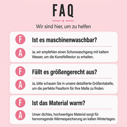 Flauschige, gemütliche Kapuzenjacke für Damen