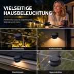 Solar-LED-Außenleuchte zum Anklemmen – für Zaun, Dachrinne & Terrasse