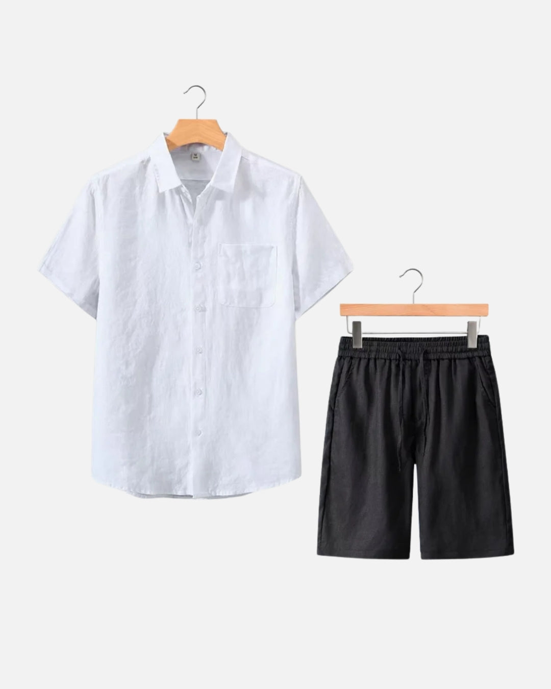 Altavita Linen Breeze Summer Set - White/Black