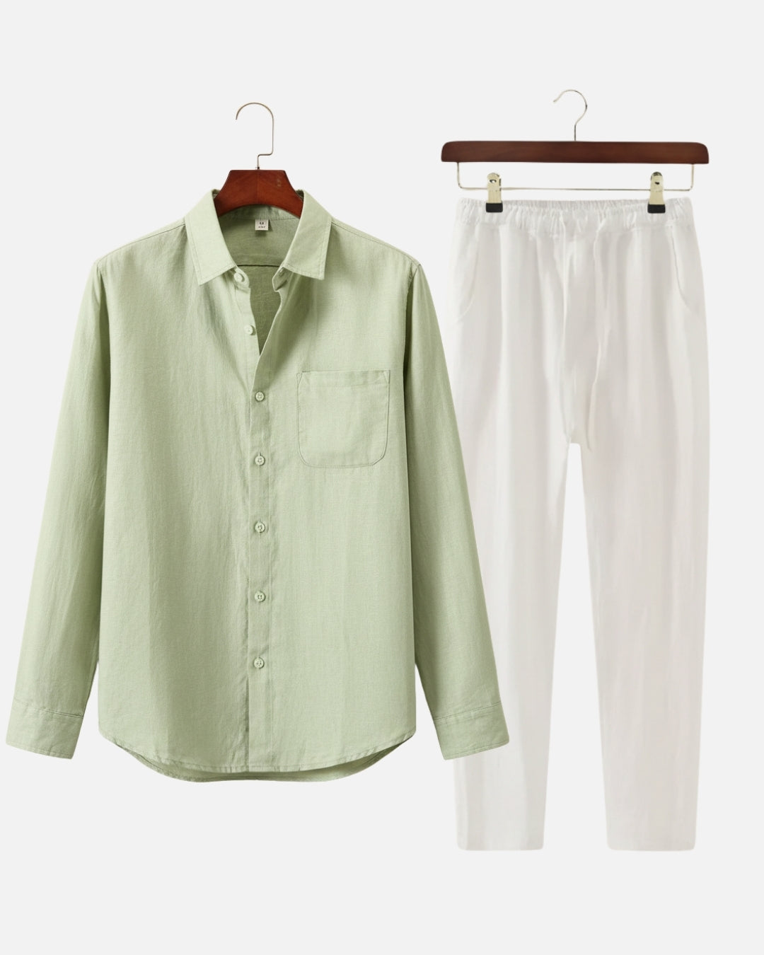Altavita Linen City Summer Set - Mint/White