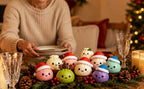 Squishy-Adventskalender – Dumpling-Figuren auf dem Weihnachtstisch