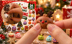 Squishy-Adventskalender – Rentier-Dumpling wird gedrückt
